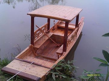 木制水上游船 木质水上观光船